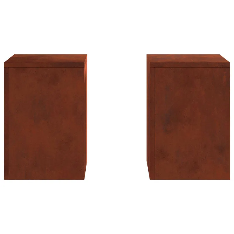 Augalų stovas 2 pcs Rūdijanti 24 x 24 x 35 cm