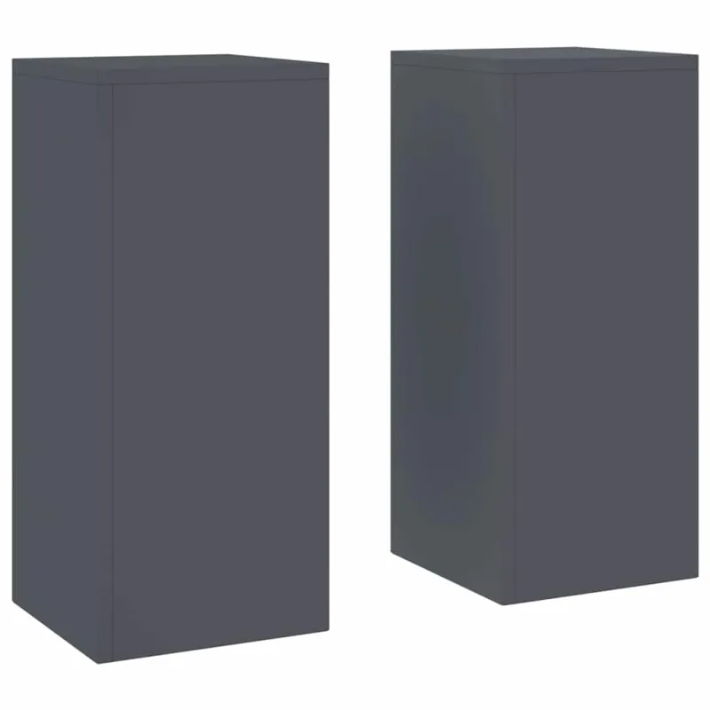 Augalų stovas 2 pcs Antracitas 24 x 24 x 55 cm Plienas