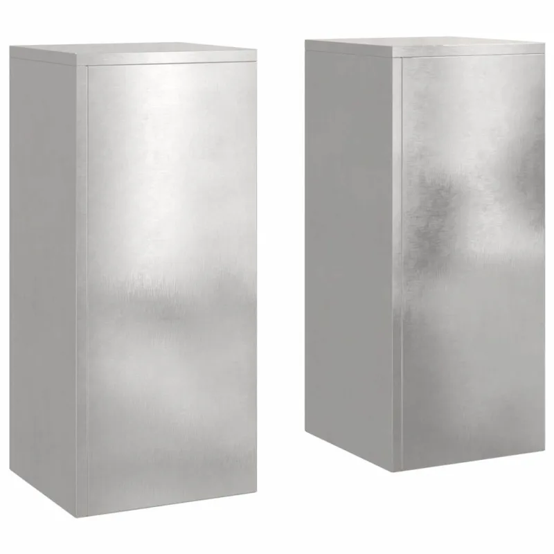 Augalų stovas 2 pcs Sidabro 24 x 24 x 55 cm