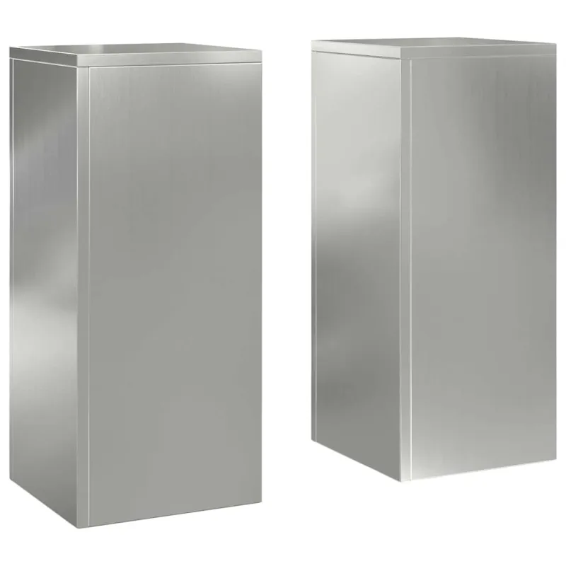 Augalų stovas 2 pcs Sidabro 24 x 24 x 55 cm