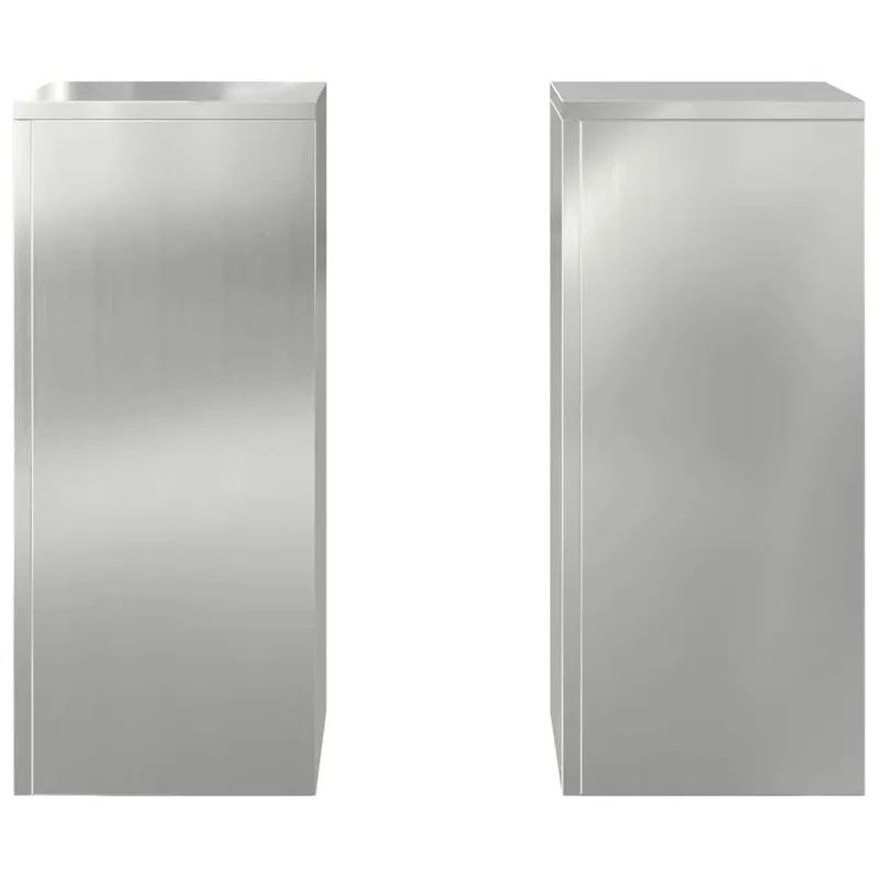 Augalų stovas 2 pcs Sidabro 24 x 24 x 55 cm