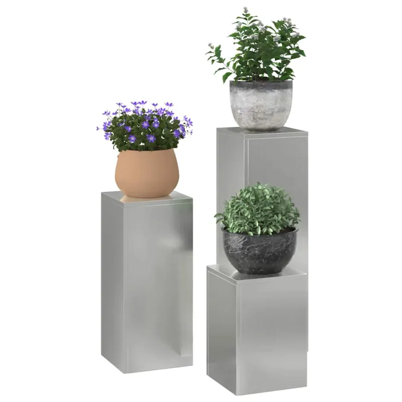 Augalų stovas 3 pcs Sidabro Galvanizuotas plienas
