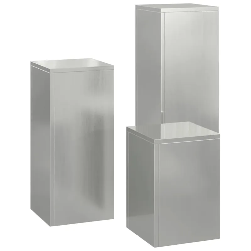 Augalų stovas 3 pcs Sidabro Galvanizuotas plienas