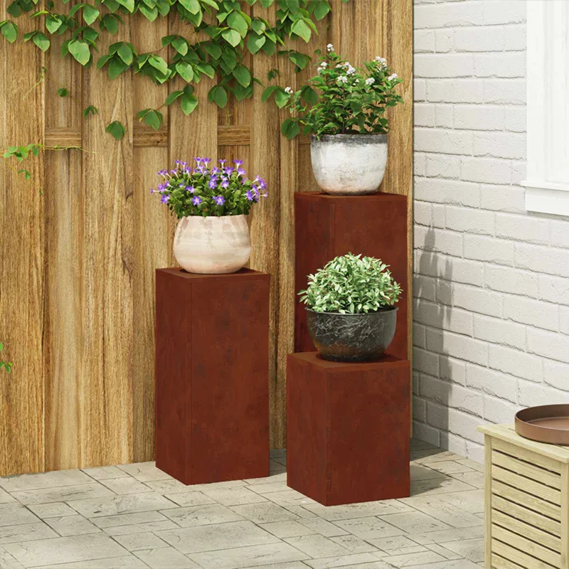 Augalų stovas 3 pcs Rūdijanti