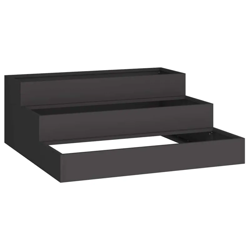 Sodo vazonas Juoda 90 x 90 x 35 cm Šaltai valcuotas plienas