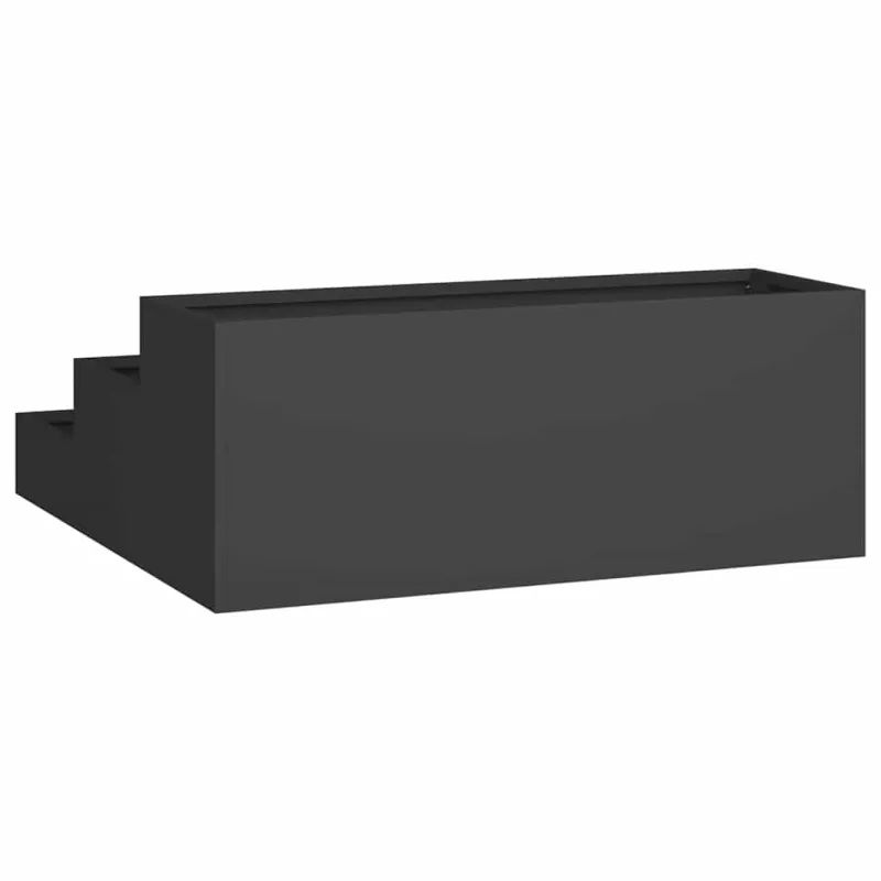 Sodo vazonas Juoda 90 x 90 x 35 cm Šaltai valcuotas plienas