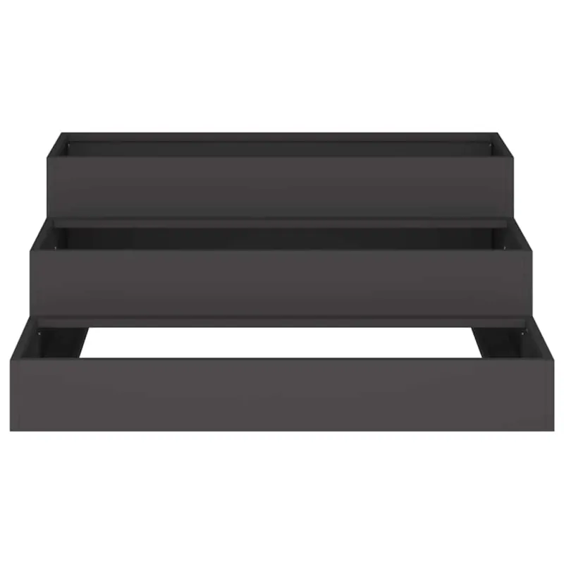 Sodo vazonas Juoda 90 x 90 x 35 cm Šaltai valcuotas plienas