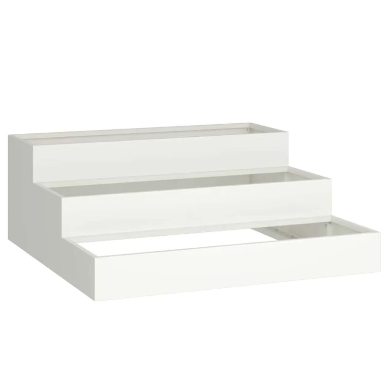 Sodo vazonas Balta 90 x 90 x 35 cm Šaltai valcuotas plienas