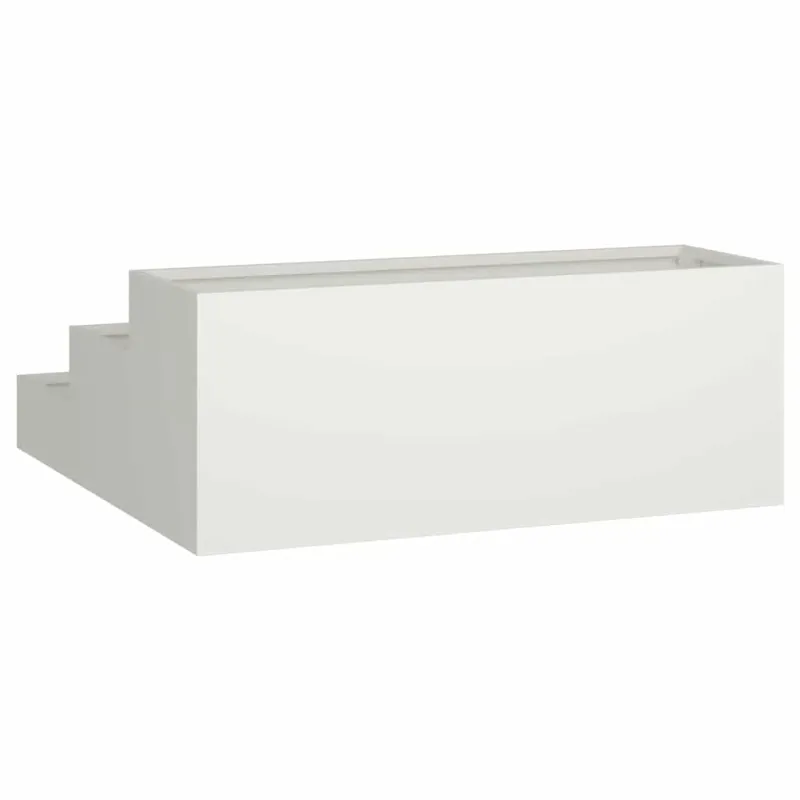 Sodo vazonas Balta 90 x 90 x 35 cm Šaltai valcuotas plienas