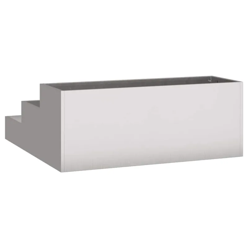 Sodo vazonas Sidabro 90 x 90 x 35 cm Nerūdijantis Plienas