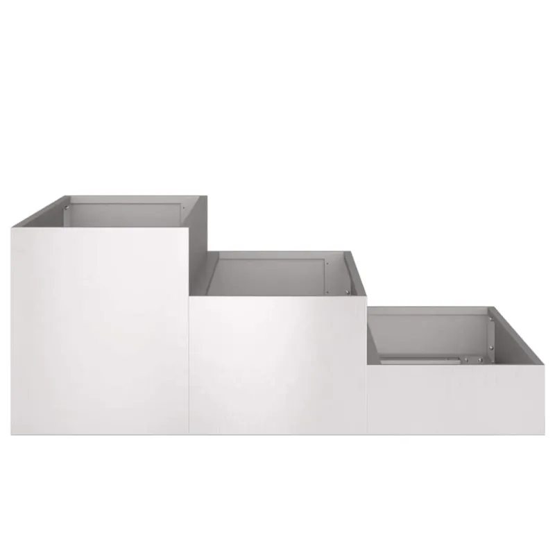 Sodo vazonas Sidabro 90 x 90 x 35 cm Nerūdijantis Plienas