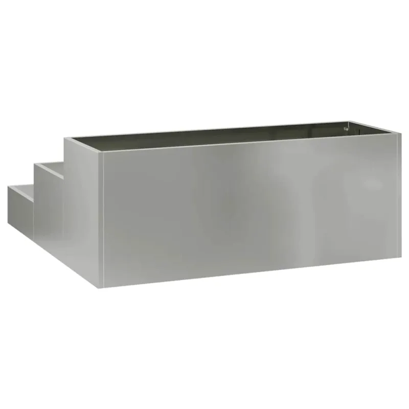 Sodo vazonas Sidabro 90 x 90 x 35 cm Cinkuota plienas