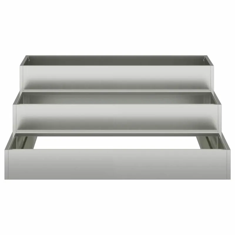 Sodo vazonas Sidabro 90 x 90 x 35 cm Cinkuota plienas