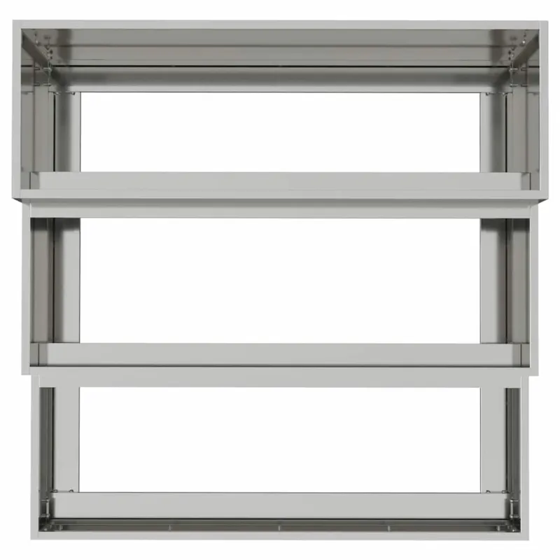 Sodo vazonas Sidabro 90 x 90 x 35 cm Cinkuota plienas