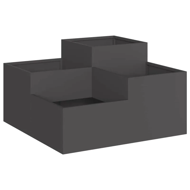 Sodo vazonas Juoda 80 x 80 x 48 cm Plienas