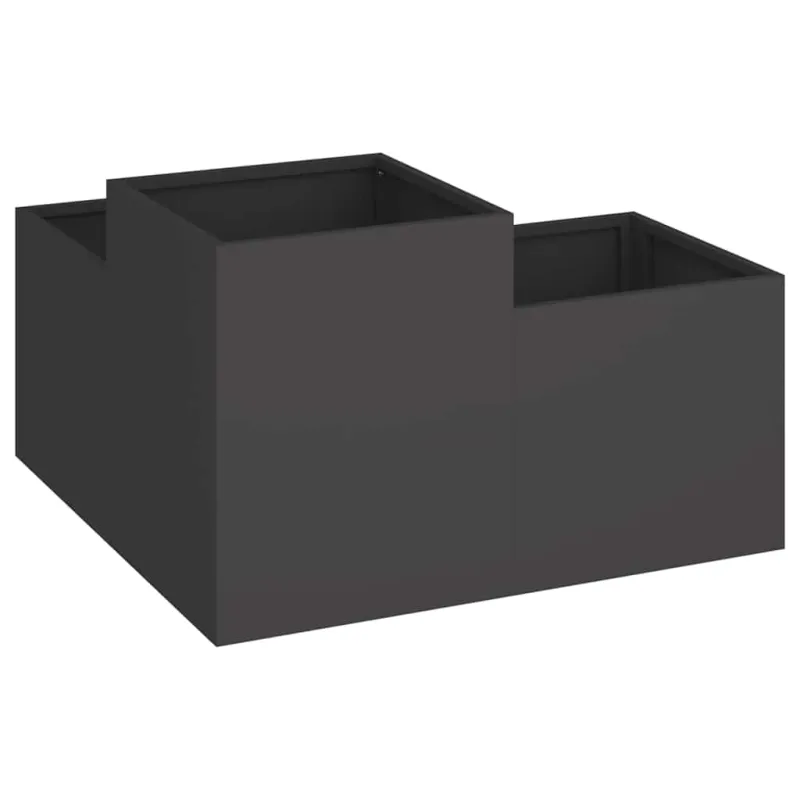 Sodo vazonas Juoda 80 x 80 x 48 cm Plienas