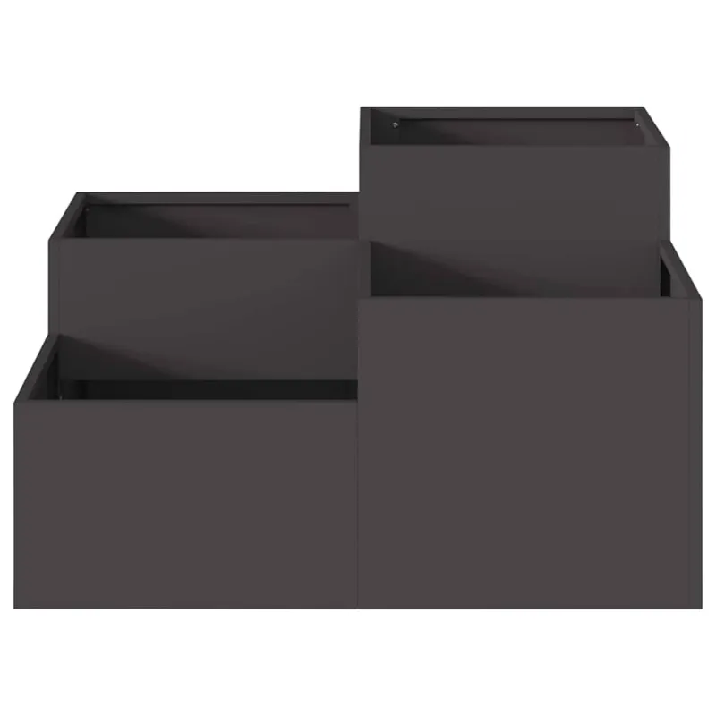 Sodo vazonas Juoda 80 x 80 x 48 cm Plienas