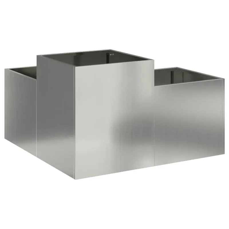 Sodo vazonas Sidabro 80 x 80 x 48 cm Galvanizuotas plienas