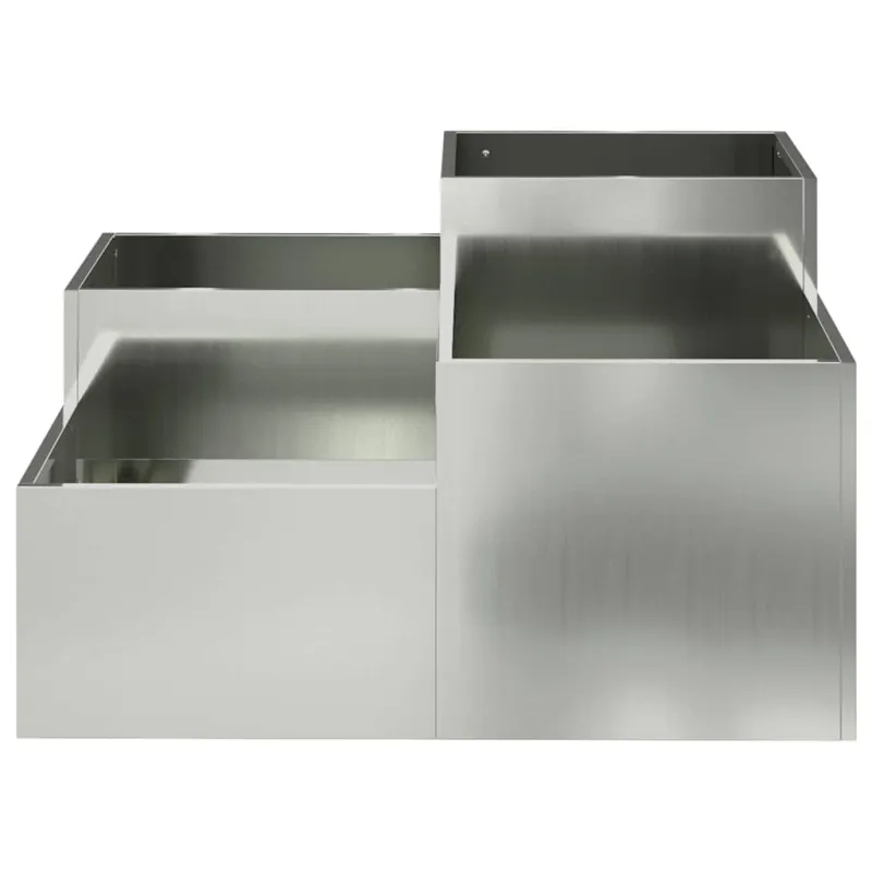 Sodo vazonas Sidabro 80 x 80 x 48 cm Galvanizuotas plienas