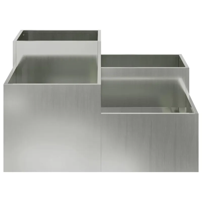 Sodo vazonas Sidabro 80 x 80 x 48 cm Galvanizuotas plienas