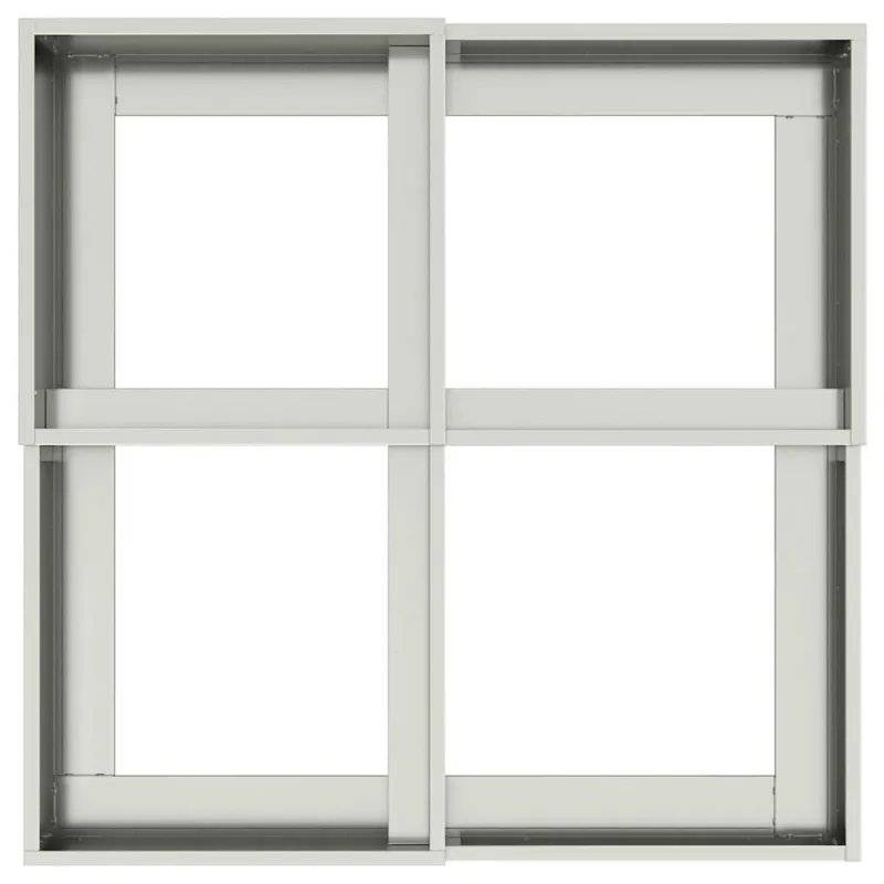 Sodo vazonas Sidabro 80 x 80 x 48 cm Galvanizuotas plienas