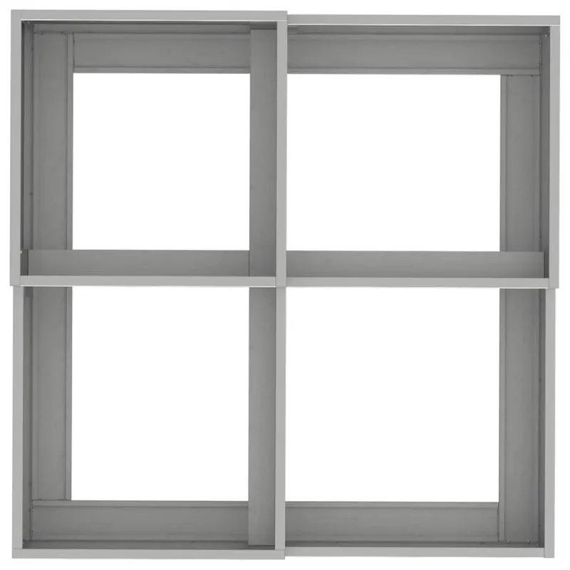 Sodo vazonas Sidabro 100 x 100 x 48 cm Nerūdijantis plienas