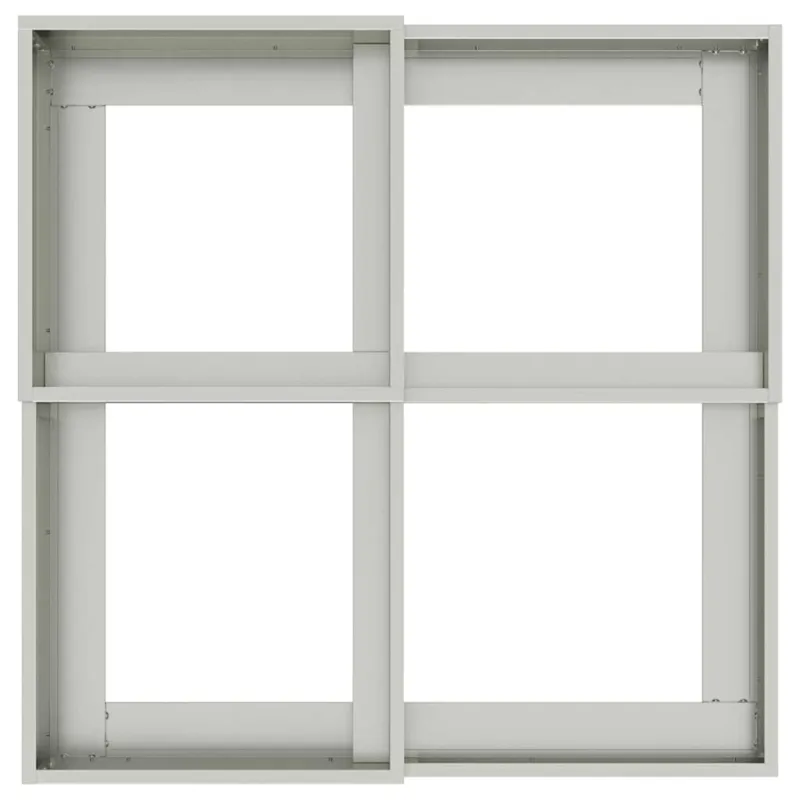 Sodo vazonas Sidabro 80 x 80 x 60 cm Galvanizuotas plienas