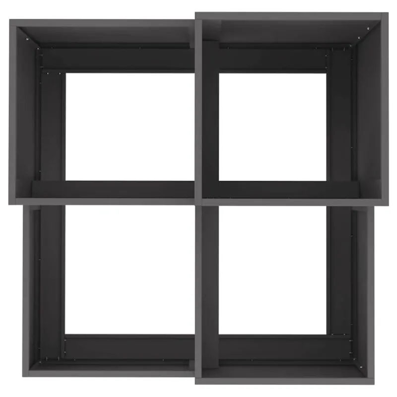 Sodo vazonas Juoda 100 x 100 x 60 cm Plienas