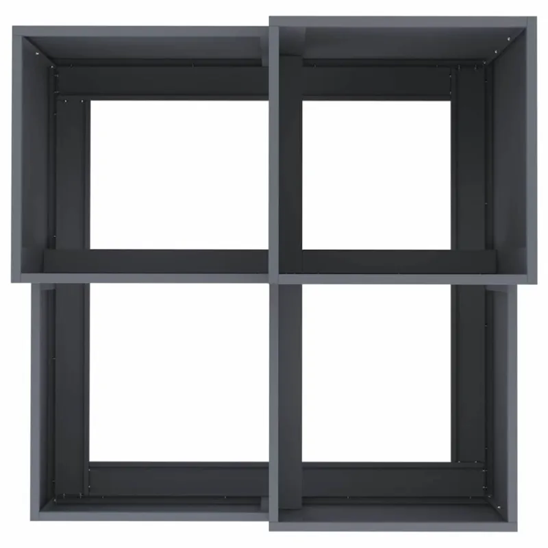 Sodo vazonas Antracitas 100 x 100 x 60 cm Plienas