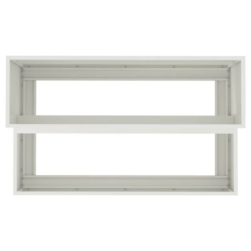 Sodo vazonas Balta 100 x 60 x 45 cm Šaltai valcuotas plienas
