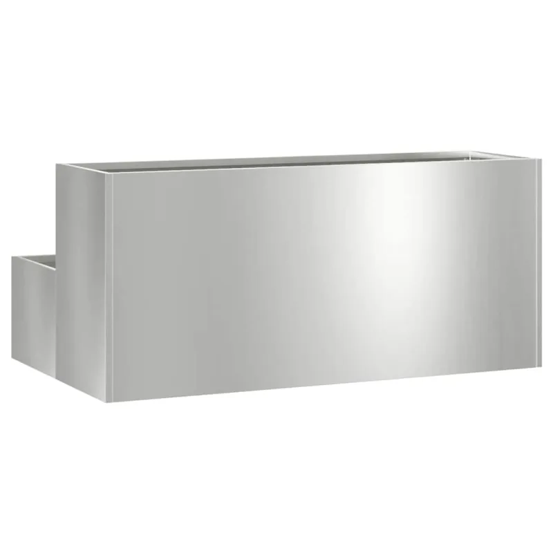 Sodo vazonas Sidabro 100 x 60 x 45 cm Cinkuota plienas