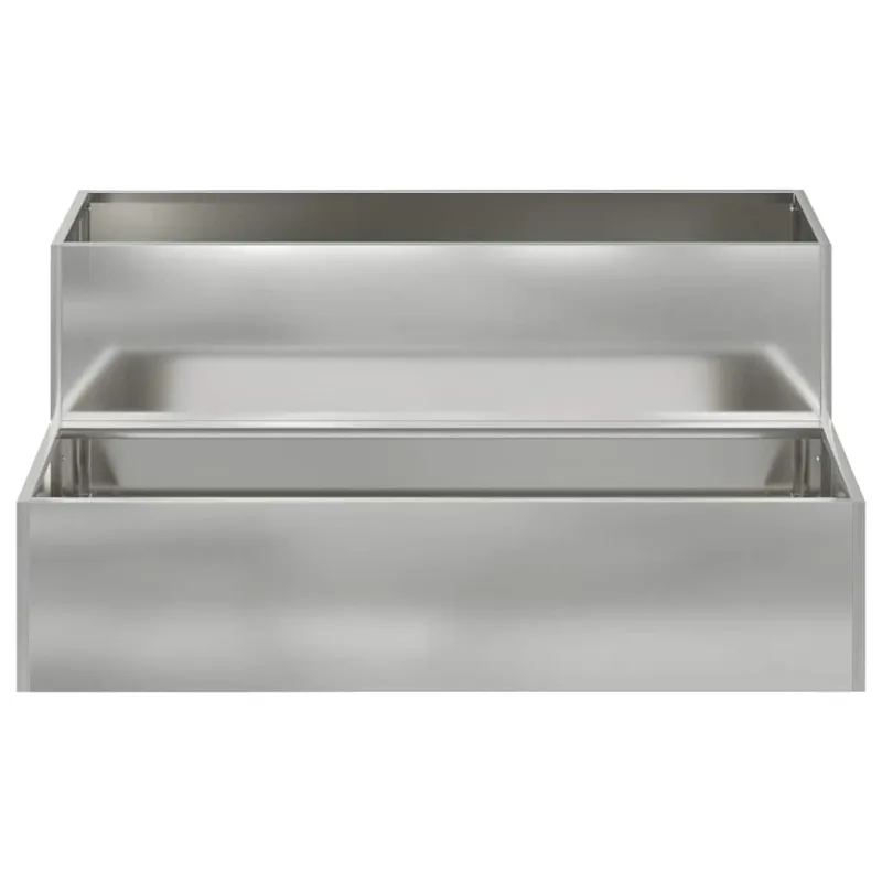 Sodo vazonas Sidabro 100 x 60 x 45 cm Cinkuota plienas