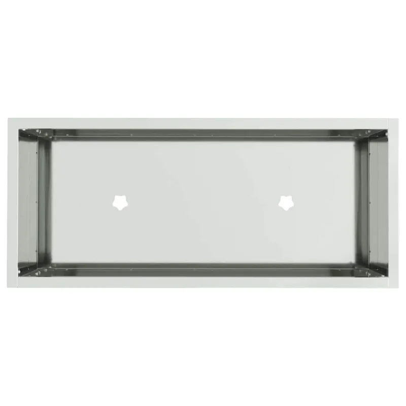 Pakeltas Sodo Vazonas Sidabro 60 x 26 x 45 cm Cinkuota plienas