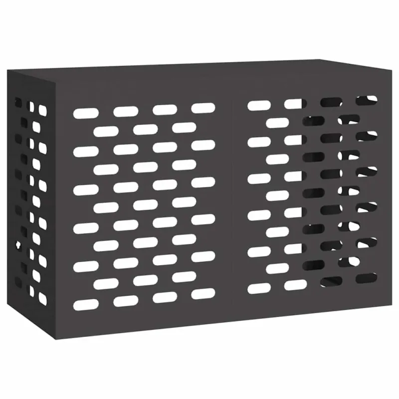 Kondicionierių uždangalas Juoda 90 x 40 x 60 cm Plienas
