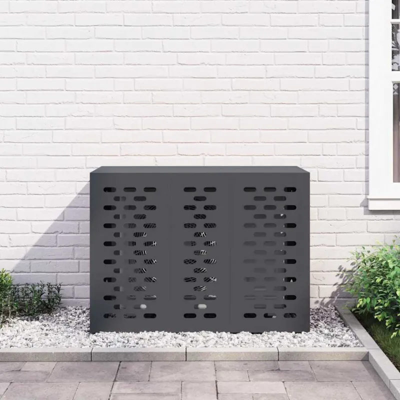 Kondicionierių uždangalas Antracitas 110 x 50 x 80 cm Plienas