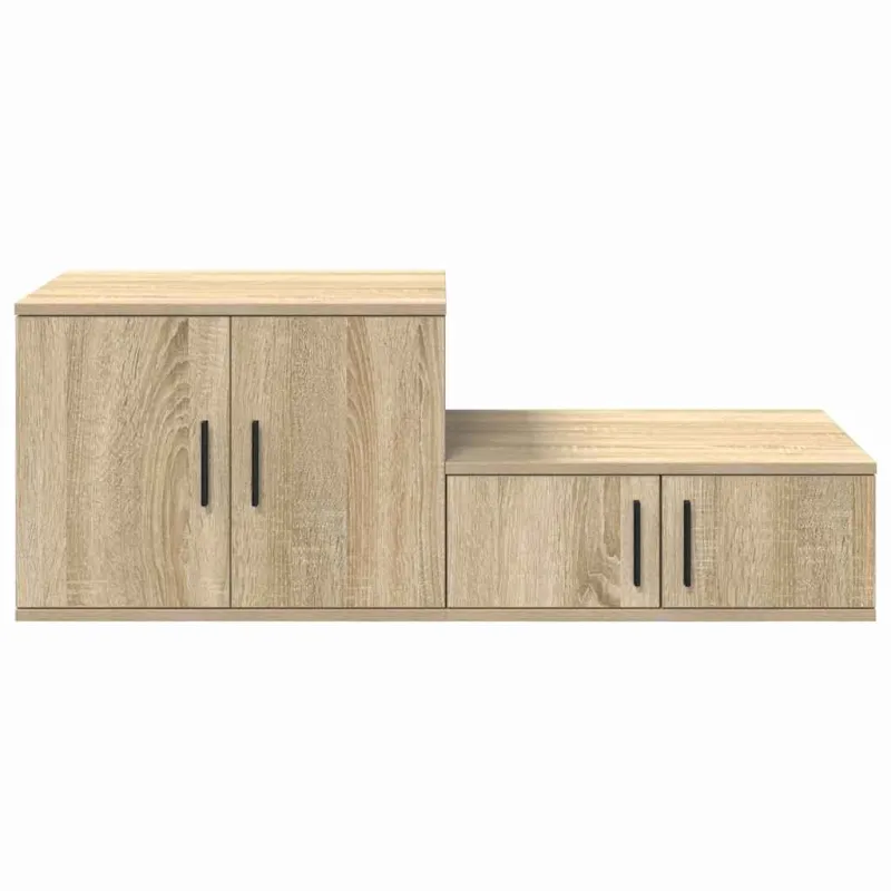 Oppbevaringsskap 2 pcs Sonoma ąžuolas 127 x 41 x 40 cm