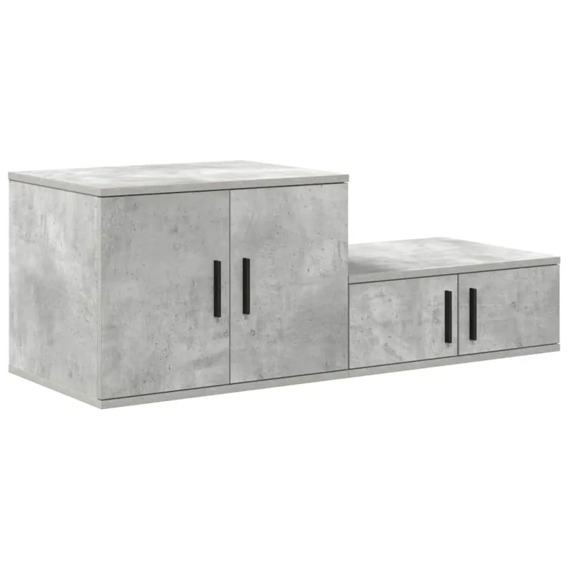 Oppbevaringsskap 2 pcs Betono pilka 118 x 41 x 40 cm