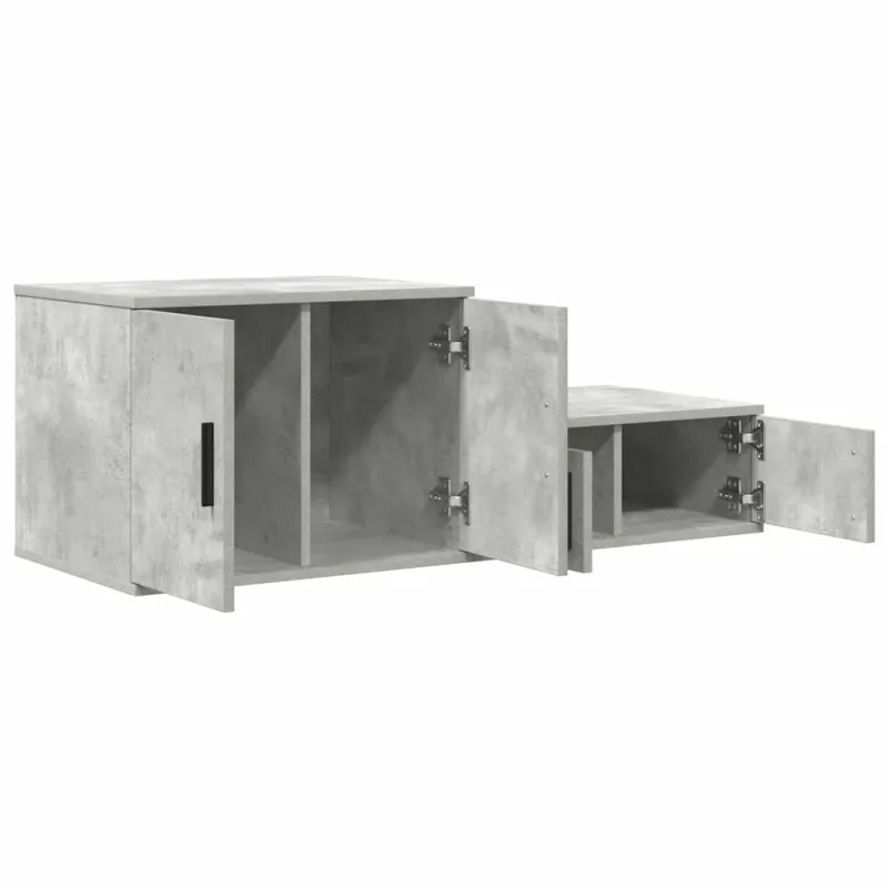 Oppbevaringsskap 2 pcs Betono pilka 118 x 41 x 40 cm