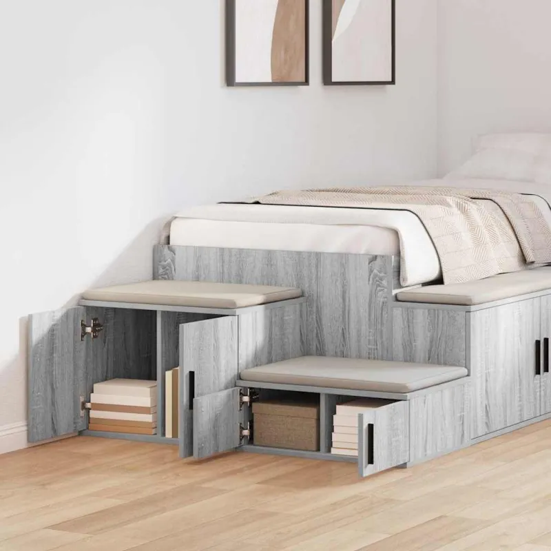 Oppbevaringsskap 2 pcs Pilkas Sonoma 118 x 41 x 40 cm