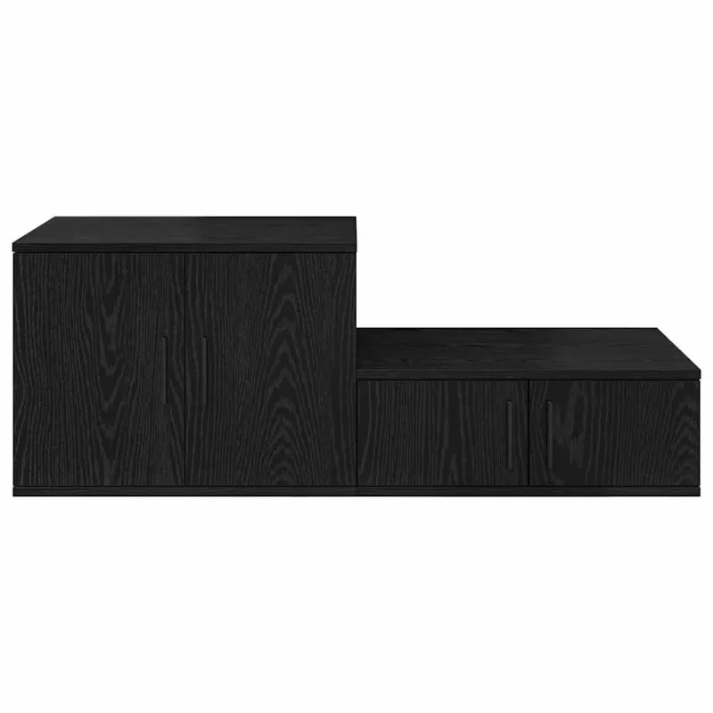 Oppbevaringsskap 2 pcs Juodas ąžuolas 108 x 41 x 40 cm