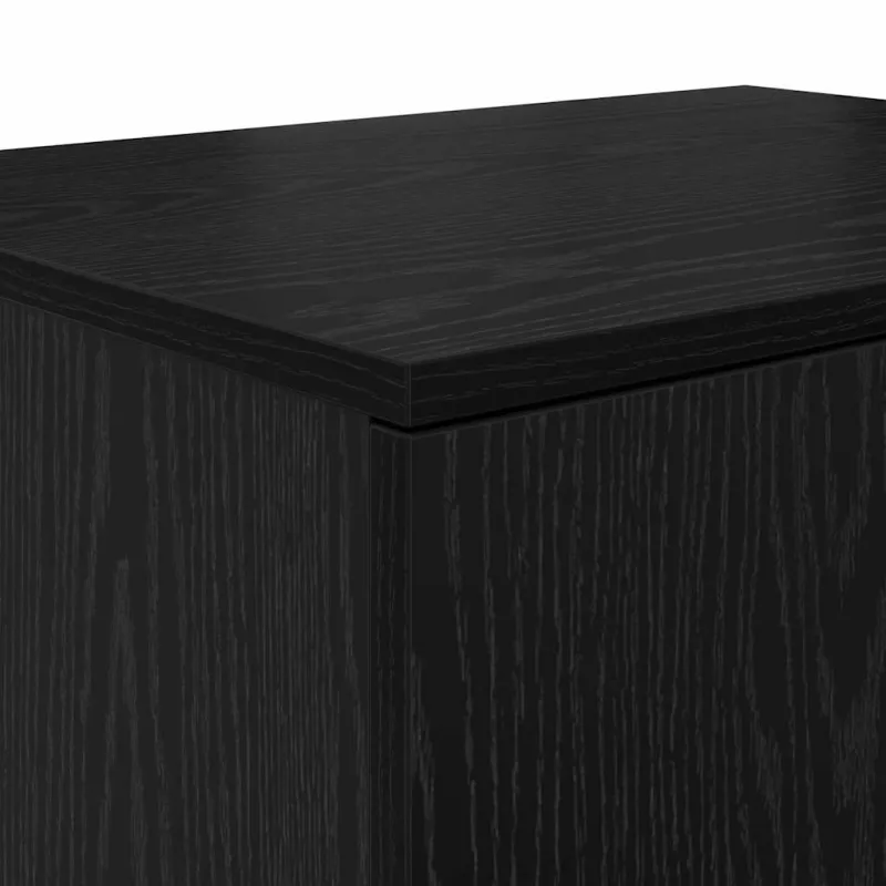 Oppbevaringsskap 2 pcs Juodas ąžuolas 108 x 41 x 40 cm
