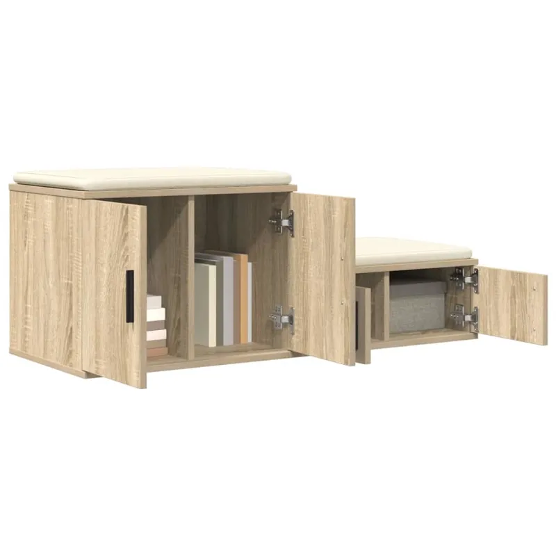 Oppbevaringsskap 2 pcs Sonoma ąžuolas 108 x 41 x 40 cm