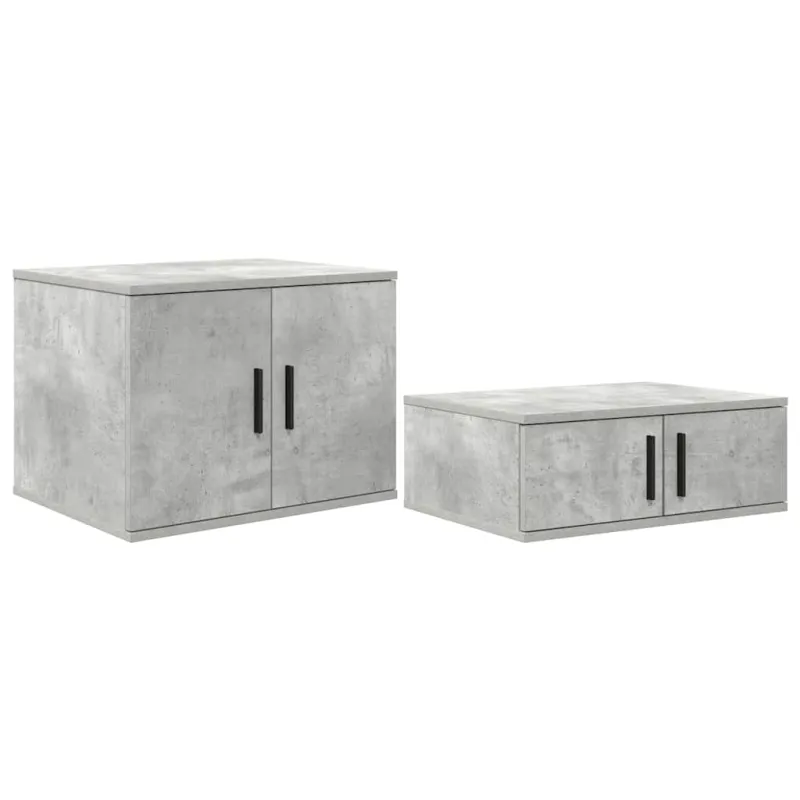 Oppbevaringsskap 2 pcs Betono pilka 108 x 41 x 40 cm