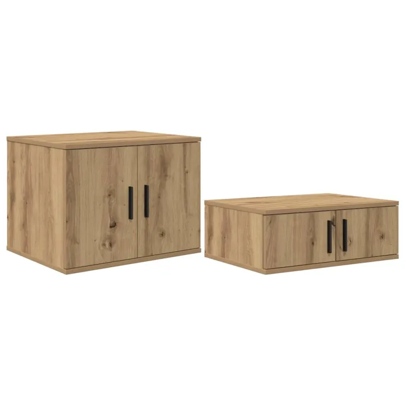 Oppbevaringsskap 2 pcs Amatininkų ąžuolas 108 x 41 x 40 cm