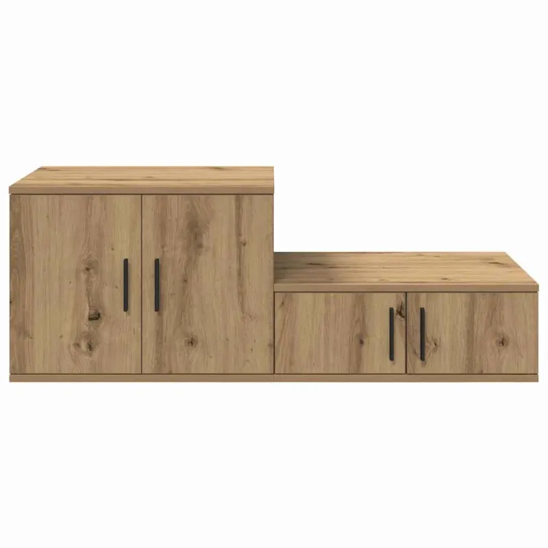 Oppbevaringsskap 2 pcs Amatininkų ąžuolas 108 x 41 x 40 cm