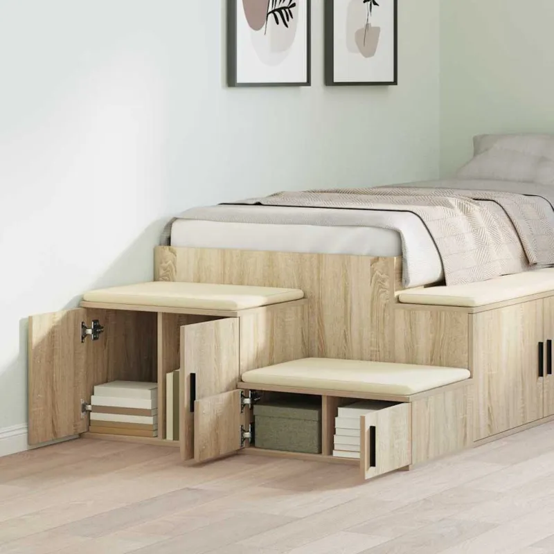 Oppbevaringsskap 2 pcs Sonoma ąžuolas 103 x 41 x 40 cm
