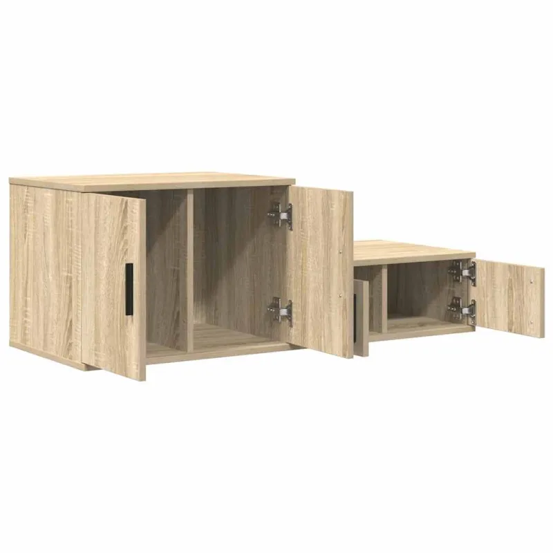 Oppbevaringsskap 2 pcs Sonoma ąžuolas 103 x 41 x 40 cm