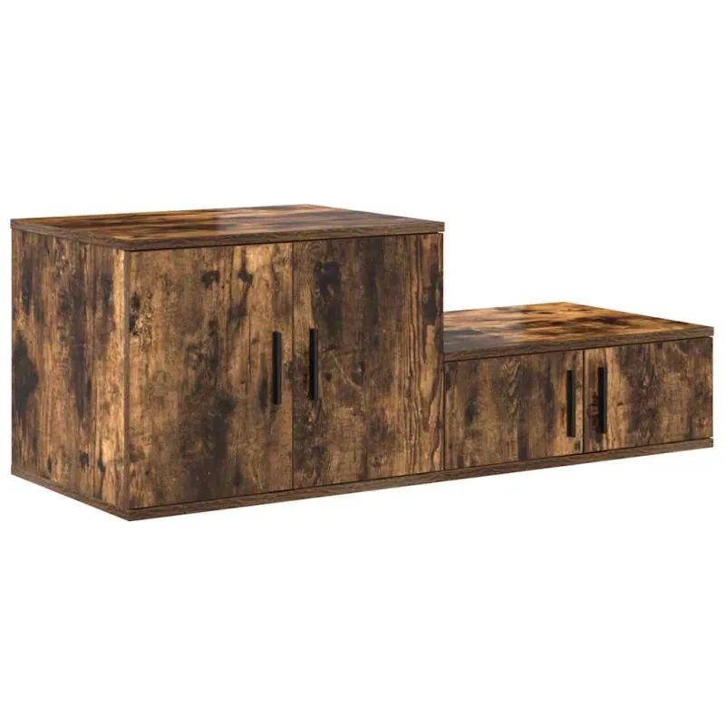 Oppbevaringsskap 2 pcs Rūkyta ąžuolas 103 x 41 x 40 cm