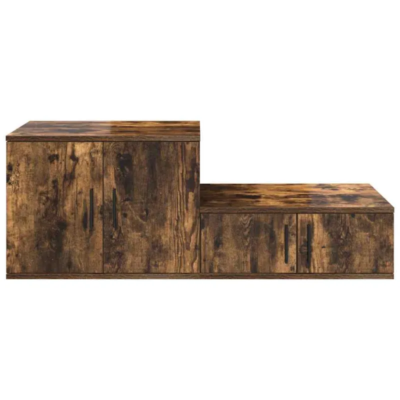 Oppbevaringsskap 2 pcs Rūkyta ąžuolas 103 x 41 x 40 cm