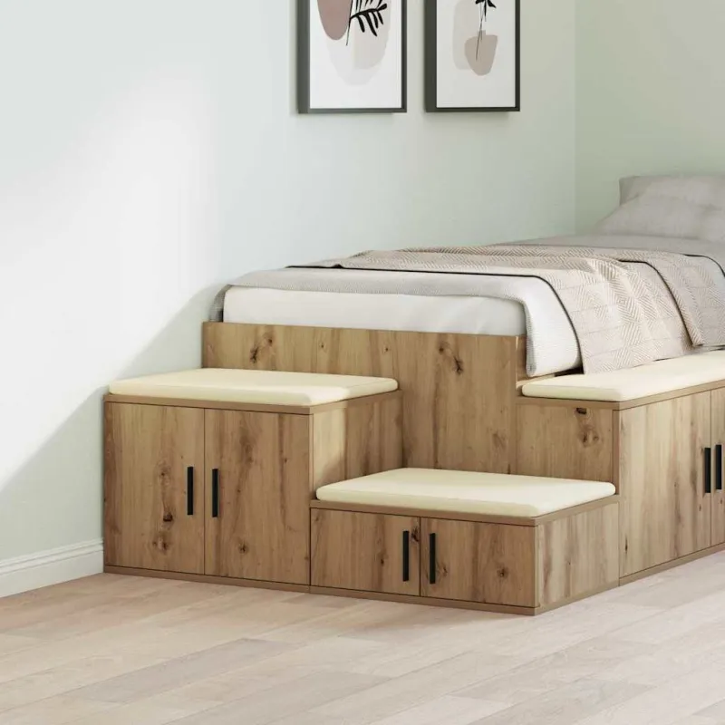 Oppbevaringsskap 2 pcs Amatininkų ąžuolas 103 x 41 x 40 cm